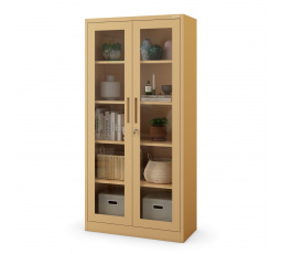 Üvegvitrin AMELIA, 900 x 1850 x 400 mm, Fresh Style, bézs