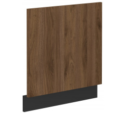 Dvířka na myčku s panelem MONZA - ZM 570x596, Černá mat/Ořech