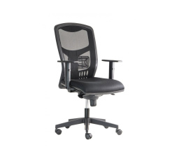 York irodai szék hálós fekete karfákkal, fejtámla nélkül