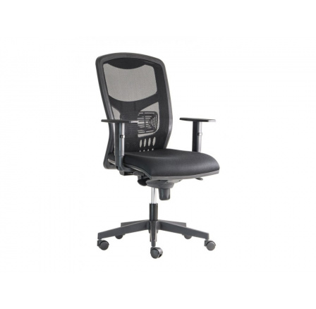 York irodai szék hálós fekete karfákkal, fejtámla nélkül