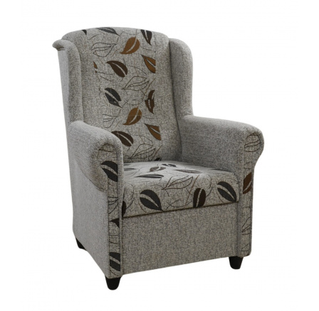 Relaxační křeslo ušák Jakub šedohnědé