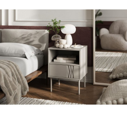 Éjjeliszekrény TRESSE, bézs