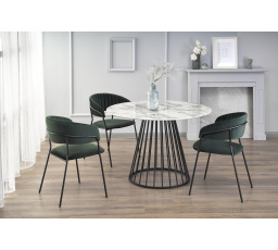 BRODWAY étkezőasztal, fehér márvány