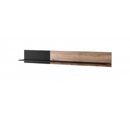 Fali polc RANDOM P-2, wotan tölgy/fekete