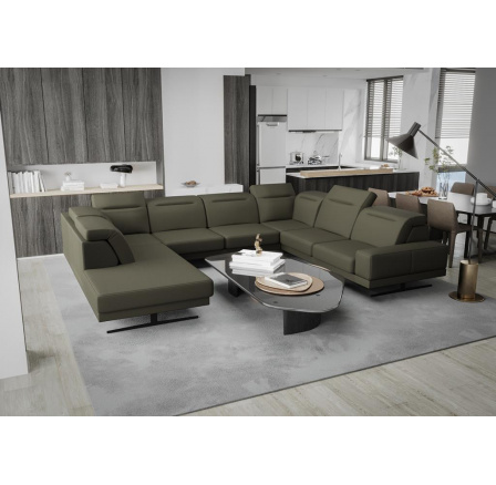 NAROŻNIK SKÓRZANY FIORE MAX I 220x350x265 CM - Skóry naturalne - Wybierz swój kolor , prawa