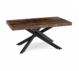 Stół HAMPTON Rozkładany 160-240 cm Dąb Rustykalny/Czarny