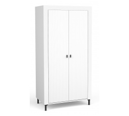 MOSSA MO1 ruhásszekrény, Whisky Tölgy/Fehér Matt