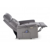 Elektromosan állítható és masszázs fotel SEMIR 2, Szürke Bluvel 14