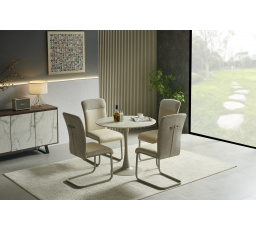 Étkezőasztal TOLIO, travertin/kasmír