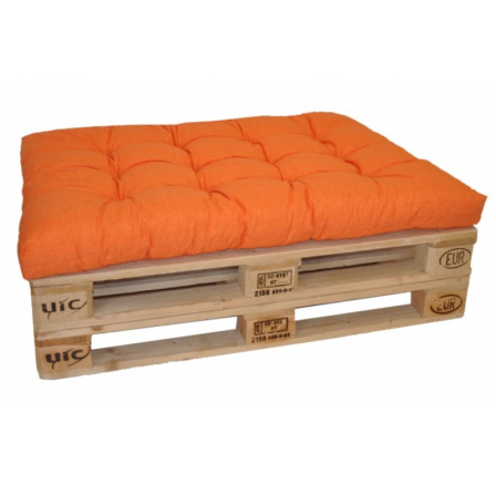 Sedák na paletu 120x80 oranžový melír