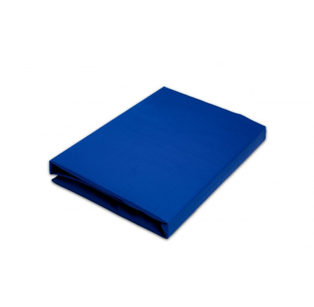 Napínací saténové prostěradlo tmavě modré 80x200