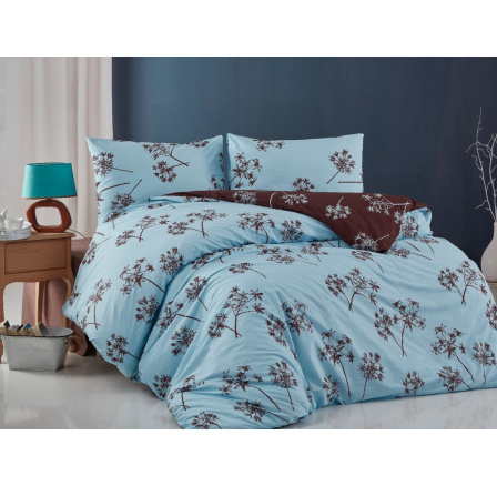 Povlečení francouzské bavlna 200x200,70x90 Liana blue