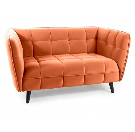 CASTELLO 2 VELVET kanapé, Fahéj Bluvel 4215/Wenge