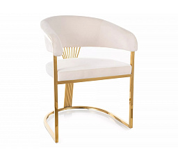 Étkezőszék CROWN VELVET, Világos Bézs Bluvel 22/Arany