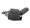 Polohovací křeslo, šedá, látka, TV-4086 GREY