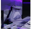 49 hüvelykes monitor tartó, szürke-fekete LED RGB X-ARM