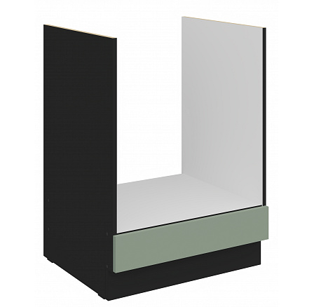 Dolní skřínka ARIA - 60 D 3S BB, Černá/Aquamarine