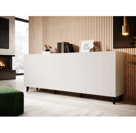 PAFOS 200 4D komód, Fehér