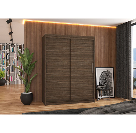 DENVER 150 tolóajtós szekrény Choco+Choco