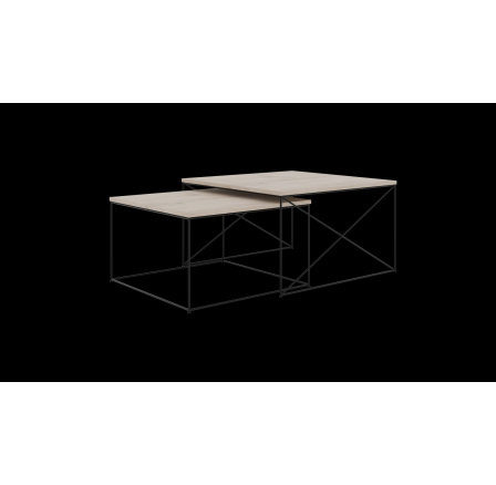 Licco 2 az 1-ben dohányzóasztal Fekete+Sonoma