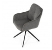Jídelní židle, šedá, látka, DCH-P3174 GREY2