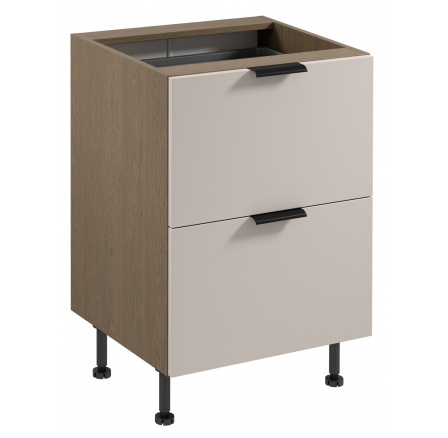 Alsó szekrény SORENTO D60S2+1 - Balti Vihar/Bézs