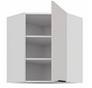 Horní rohová skříňka COMBO - 60x60 GN-72 1F (45°), Bílá/Kašmír