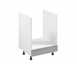 Konyhai alsó szekrény - ASPEN D60ZK, fényes fehér/szürke