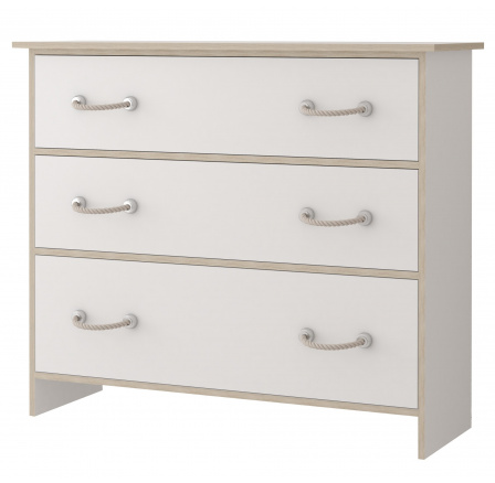 Komód 3S COSMO 02, Fehér Matt