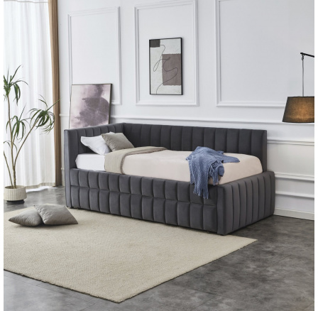 DERBY ágy kihúzható fekhellyel, Szürke