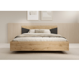 Ágy 140 Atson Tölgy+Fekete