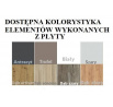 Háromszemélyes emeletes ágy matracokkal ETAPO 180x80 Rózsaszín+Fehér