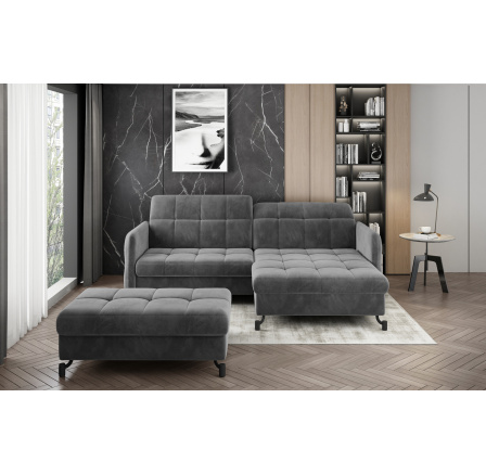 Narożnik Lorelle + Pouf Paros 06 110x200 Right 1