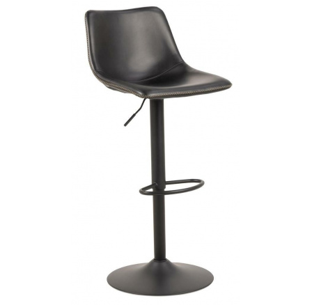 Oregon magas bárszék, fekete PU