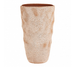 Váza keramická - výška 49 cm, béžovo-hnědá