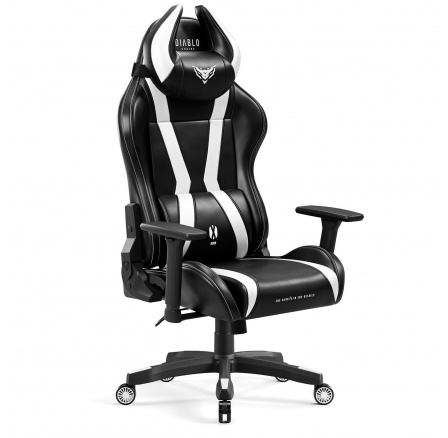 X Horn 2.0 King Size játékirodai szék, fekete-fehér