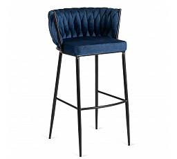 Hoker FLORES Granatowy Welurowy