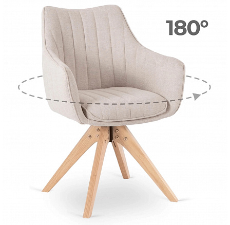 Krzesło Obrotowe LEMON Jasnobeżowe