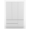 SOLO ruhásszekrény - 4D2S, Fehér Matt