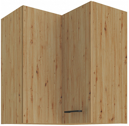 Felső sarokszekrény MODENA - 60x60 GN-72 2F (90°), Artisan tölgy/Fekete matt+Artisan tölgy Felső sarokszekrény MODENA - 60x60 GN-72 2F (90°), Artisan tölgy/Fekete matt+Artisan tölgy