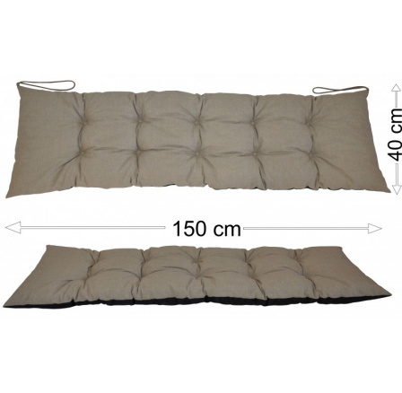 Podsedák 150x40 tmavě béžový melír