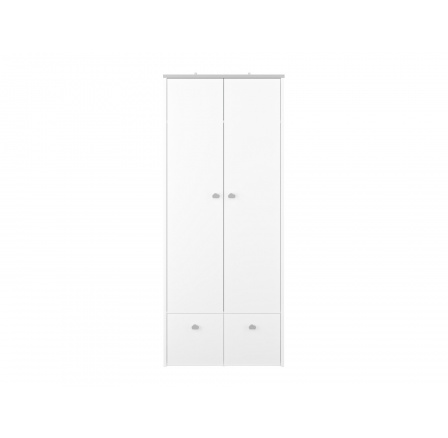 Loen 01 biały/szary srebrny - szafa