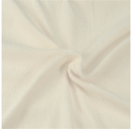 Froté prostěradlo smetanové 220x200