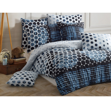 Bavlněný povlak na polštář Ocean blue 50x50