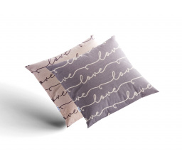 Saténový povlak na polštář Love 40x40