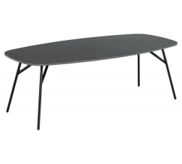 Caracas dohányzóasztal 120x60cm fekete kerámia