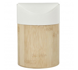 Mini szemetes bambusz/fehér