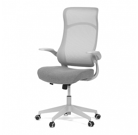 Kancelářská židle, houpací mechanismus, šedá síťovina, KA-A182 GREY