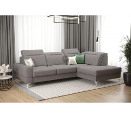 NAROŻNIK ROZKŁADANY MALIBU MINI 180X250 - prawa , Odcienie szarości