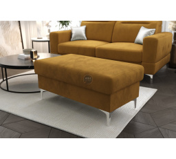 PUFA ZE SCHOWKIEM MALIBU 100x55 CM - Odcienie żółtego